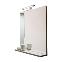 Oglinda cu polita Kolpasan, pentru mobilier Lana, 80 cm, gri-deschis